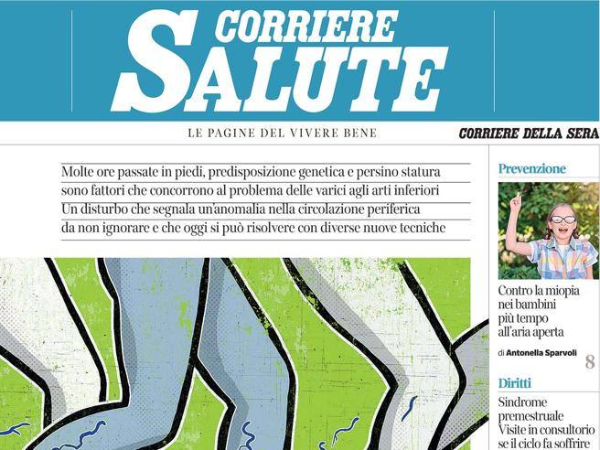 Sul Corriere Salute, gambe libere da vene varicose: non solo