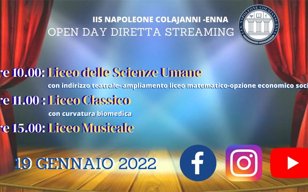 OPEN DAY 19/01/2022