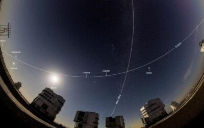 Lo spettacolo dell’allineamento dei pianeti visto dall’Osservatorio astronomico in Cile