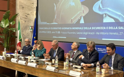 Mimit, presentato il francobollo della Giornata mondiale della sicurezza e della salute sul lavoro