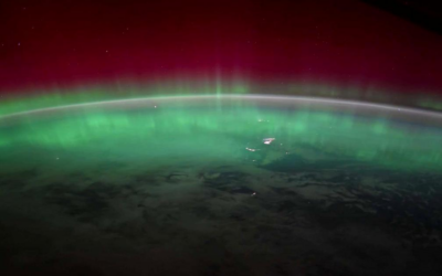 L’astronauta della Nasa filma una spettacolare aurora boreale dallo Spazio