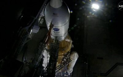 Il razzo della missione Artemis 2 durante la simulazione di lancio con rifornimento