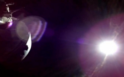 L’eclissi solare vista dalla navicella Orion, lo spettacolo è incredibile