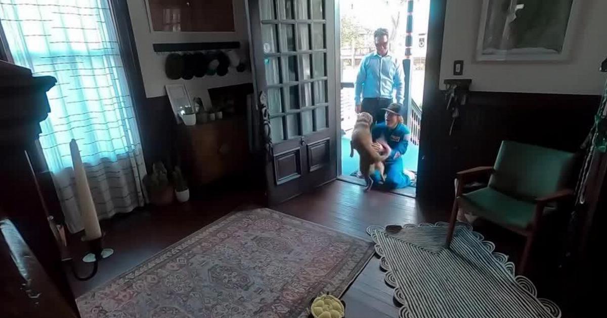 1776138413407_TZLOPRPRTRMADPBASEIMAGEXSPACEMOONARTEMISDOG.JPG L'astronauta Christina Koch torna dallo spazio: l'entusiasmo incontenibile della cagnolina Sadie