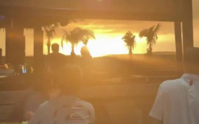 Florida, sembra un tramonto ma è l’esplosione del razzo Blue Origin